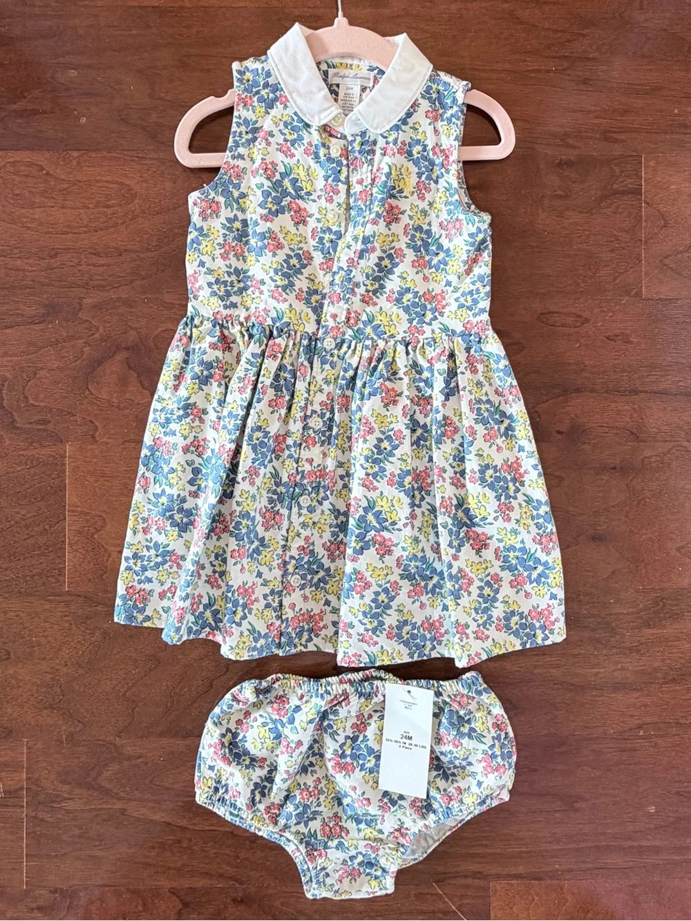 Polo Ralph Lauren Baby Girls Charlyn Floral Dress & Bloomers 24M – NWT